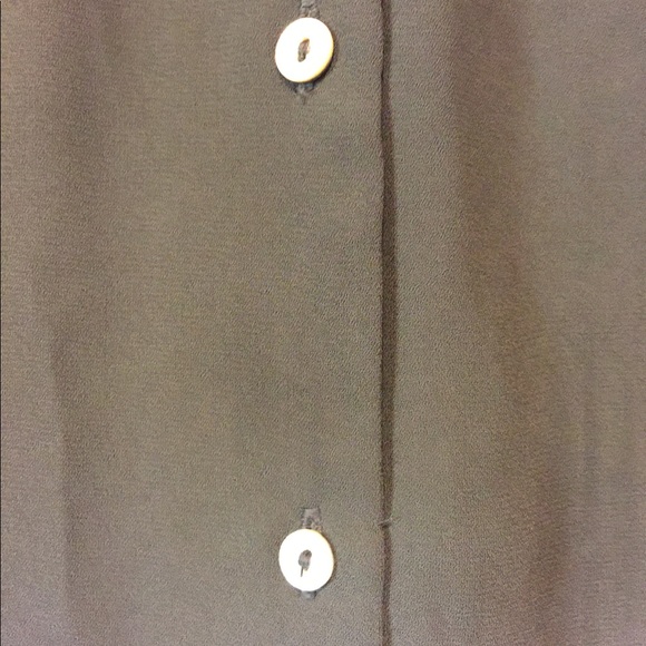 Dark Olive US Size 2 Small Long Sleeve button down - Picture 3 of 4